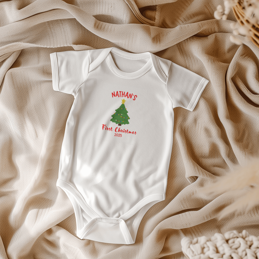 Cute Short Sleeve Baby Onesie